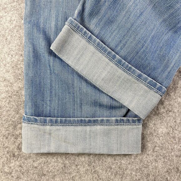 Vintage Vigoss Capri Jeans Womens 30 Light Wash Cuffed Everyday Stretch Denim - Picture 9 of 14
